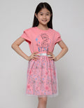 Disney Dress Lengan Pendek Tulle Print Frozen