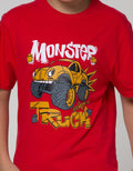 Aero Short Sleeve T-Shirt Print Monster Truc