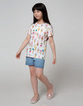 Aero Short Sleeve T-Shirt Top Ice Cream