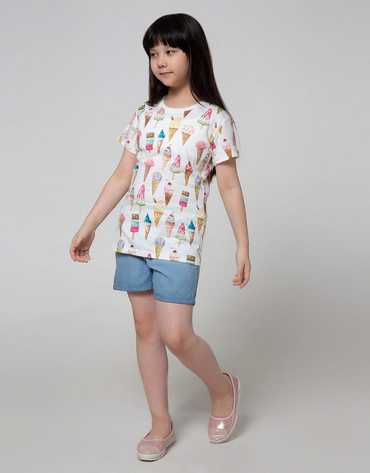 Aero Short Sleeve T-Shirt Top Ice Cream