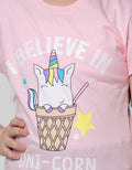 Aero Short Sleeve T-Shirt Top Ice Cream Unicorn
