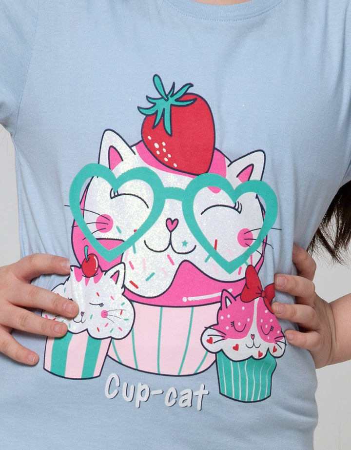 Aero Short Sleeve T-Shirt Top Cup Cat