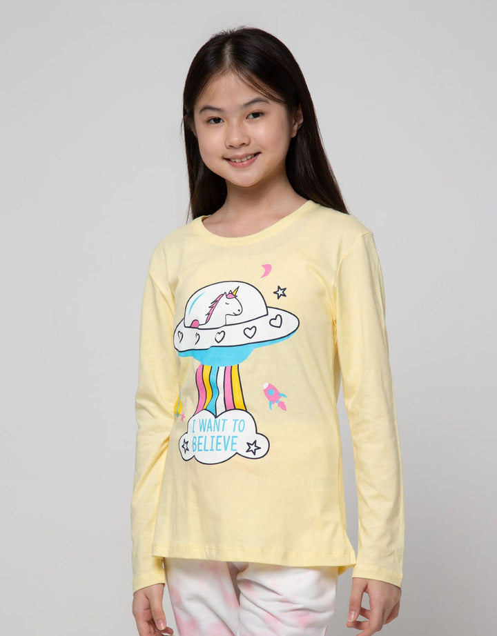 Aero Long Sleeve T-Shirt Top Ufo Unicorn