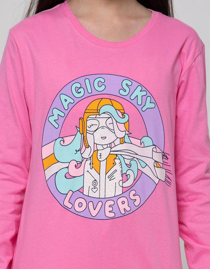 Aero Long Sleeve T-Shirt Top Magic Sky