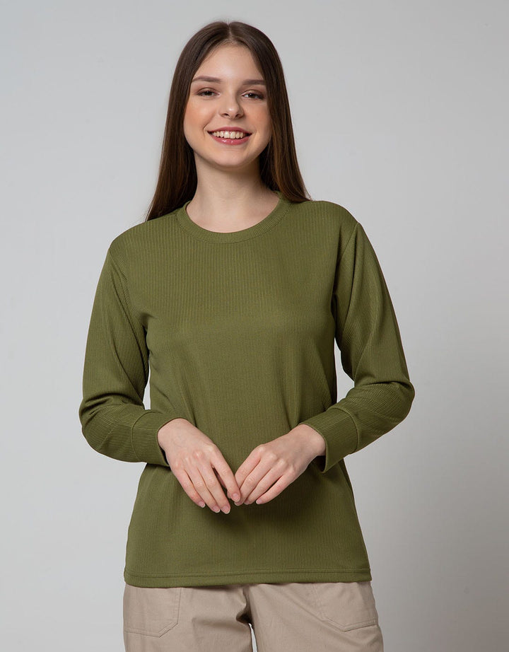 Connexion Long Sleeve T-Shirt Plain Textured