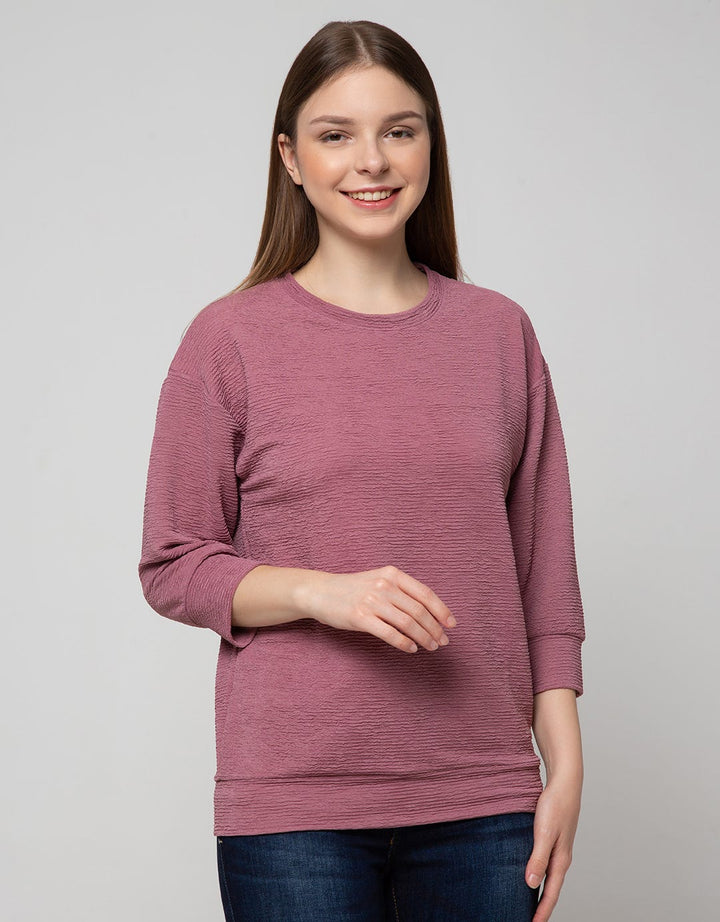 Connexion Tripe Plain Long Sleeve T-Shirt