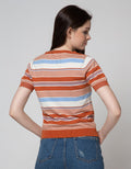 Connexion Short Sleeve T-Shirt Rajut Stripes