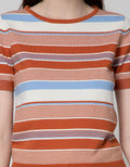Connexion Short Sleeve T-Shirt Rajut Stripes