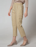 Connexion Long Pants Linen Full Elastic With Pinstitch