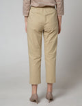 Connexion Long Pants Linen Full Elastic With Pinstitch