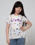 Aero Short Sleeve T-Shirt Top Knit Print My World