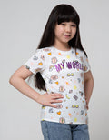 Aero Short Sleeve T-Shirt Top Knit Print My World