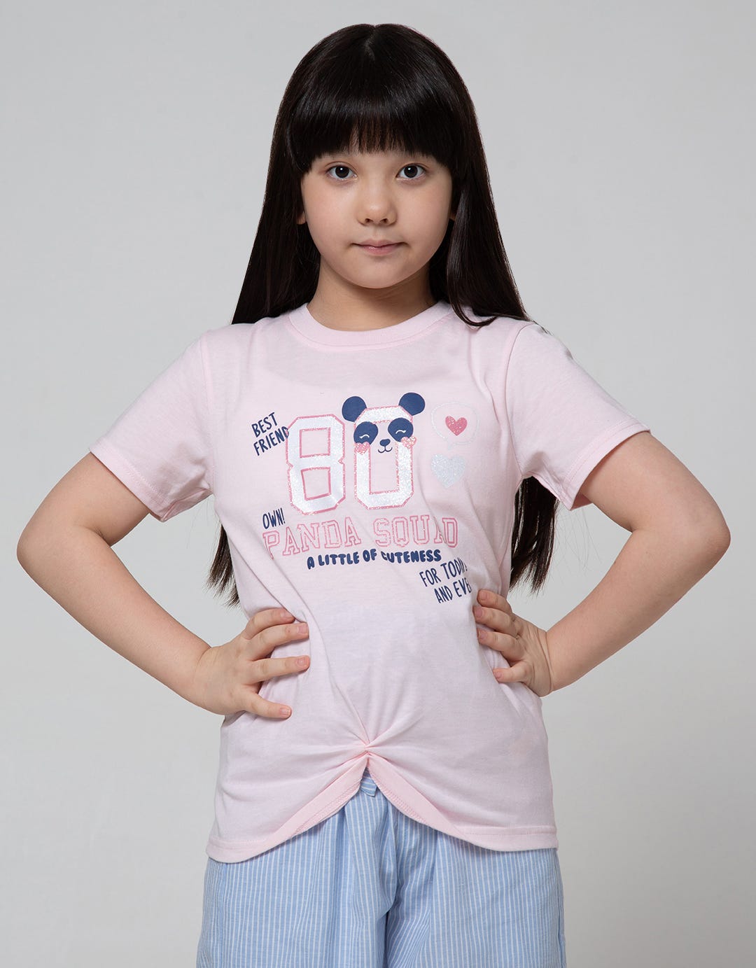 Aero Short Sleeve T-Shirt Top Knit Panda 90