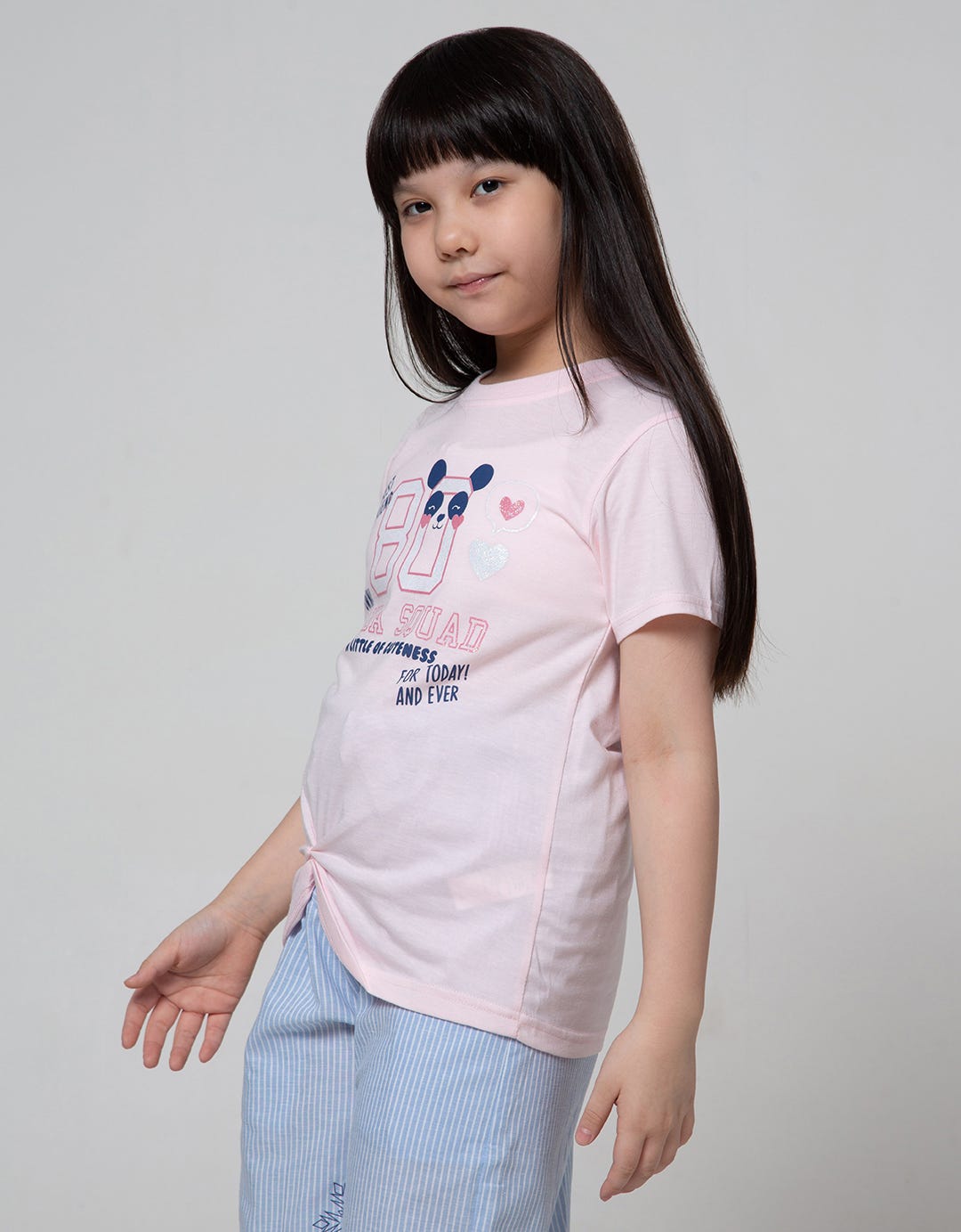 Aero Short Sleeve T-Shirt Top Knit Panda 90