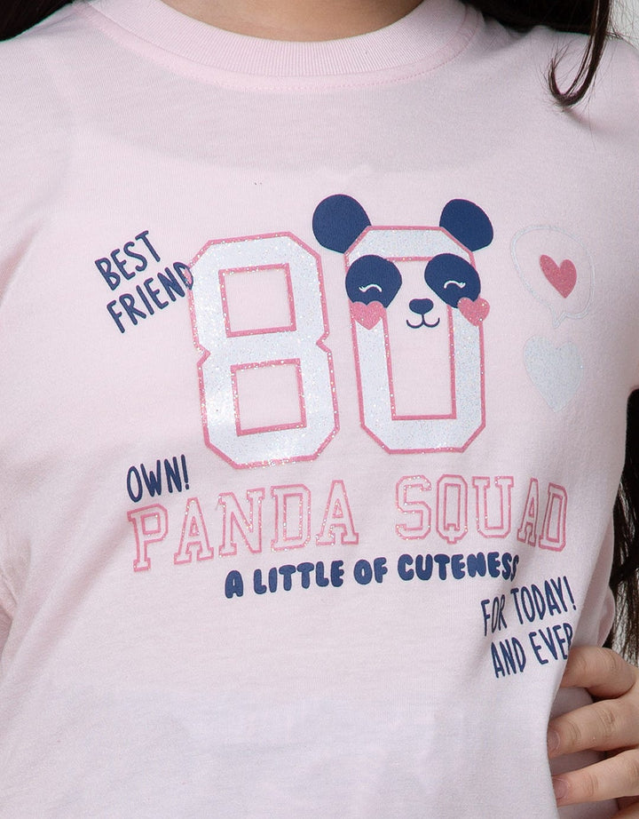 Aero Short Sleeve T-Shirt Top Knit Panda 90