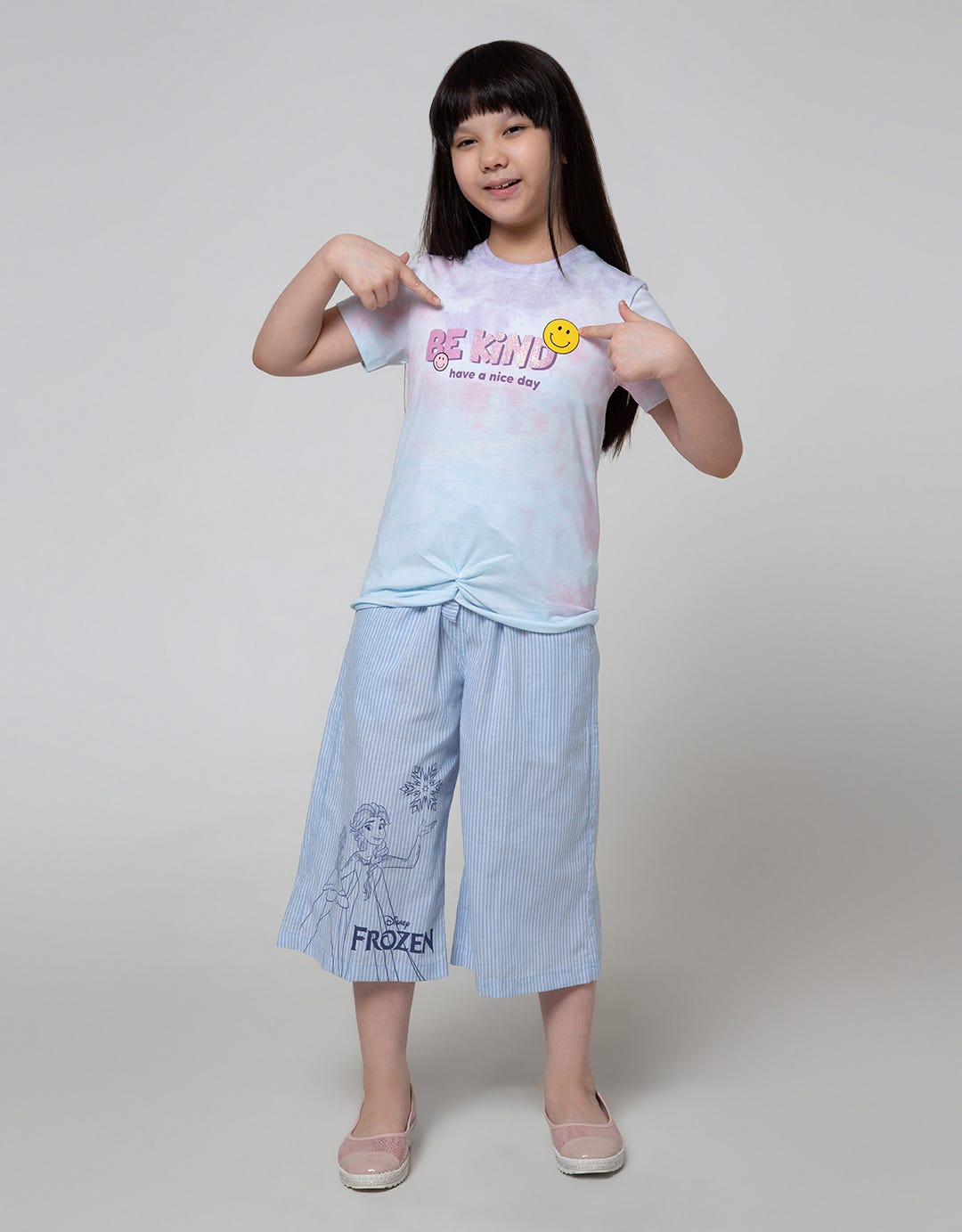 Aero Short Sleeve T-Shirt Top Knit Tie Dye Be