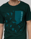 T Zone Short Sleeve T-Shirt Print Theme Geometric - Easy To Create