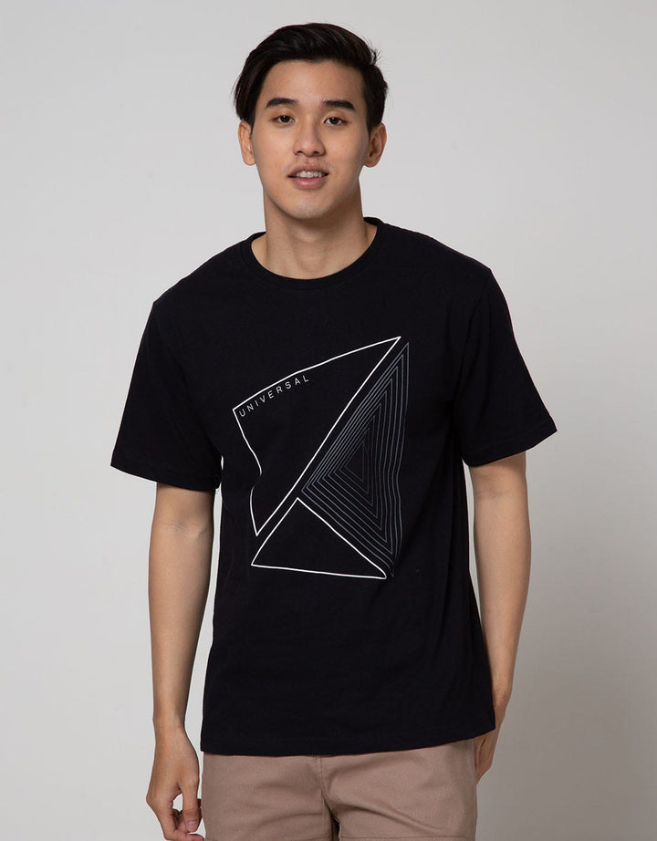 T Zone Short Sleeve T-Shirt Print Theme Geometric - Universal