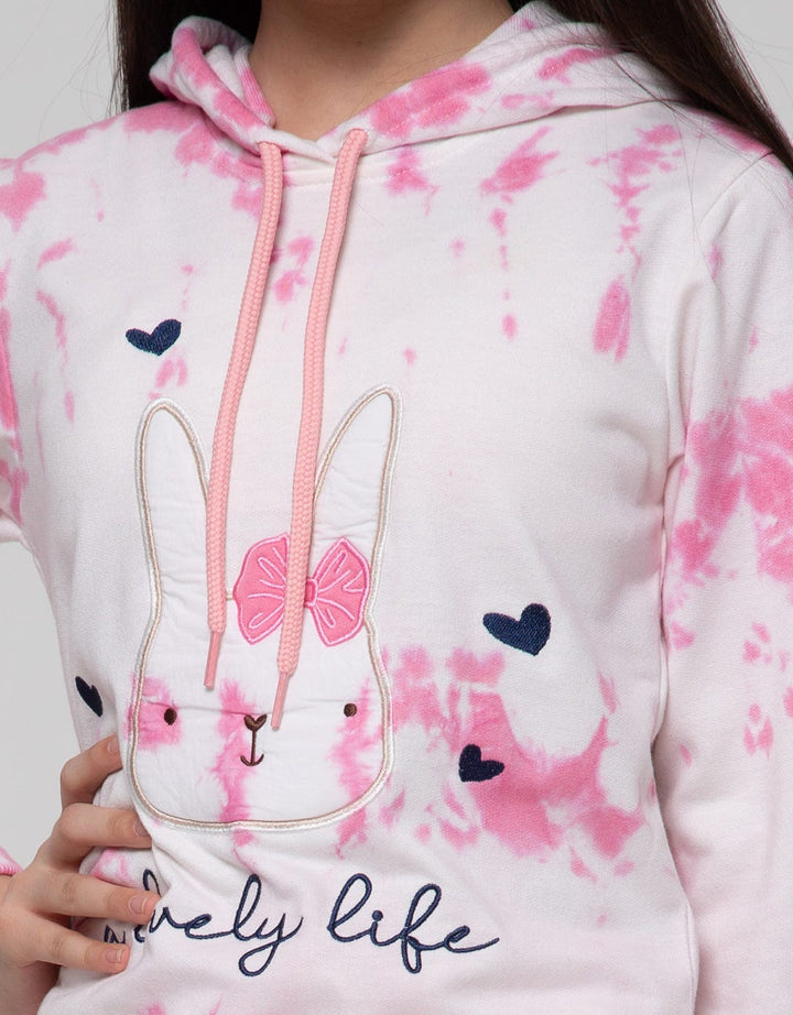 Aero Sweatshirt Hoodie Tie Dye Rabbit