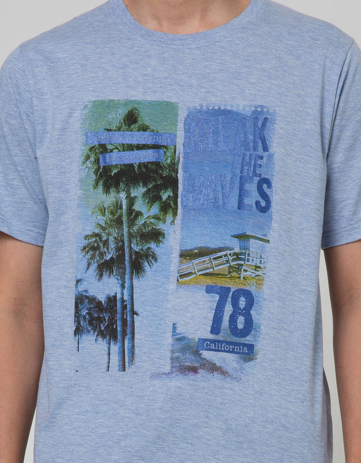 T Zone Short Sleeve T-Shirt Print Theme Captivating Nature - Break