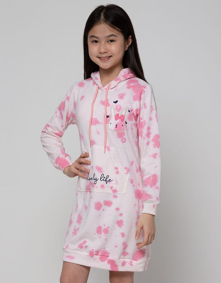 Aero Long Sleeve Dress Tie Dye Rabbit