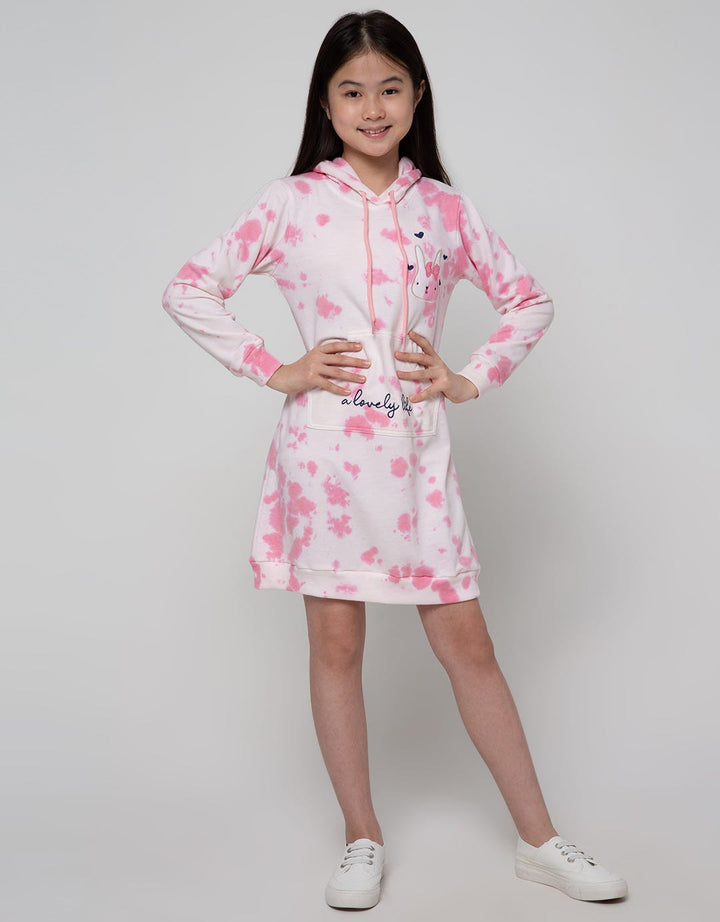 Aero Long Sleeve Dress Tie Dye Rabbit