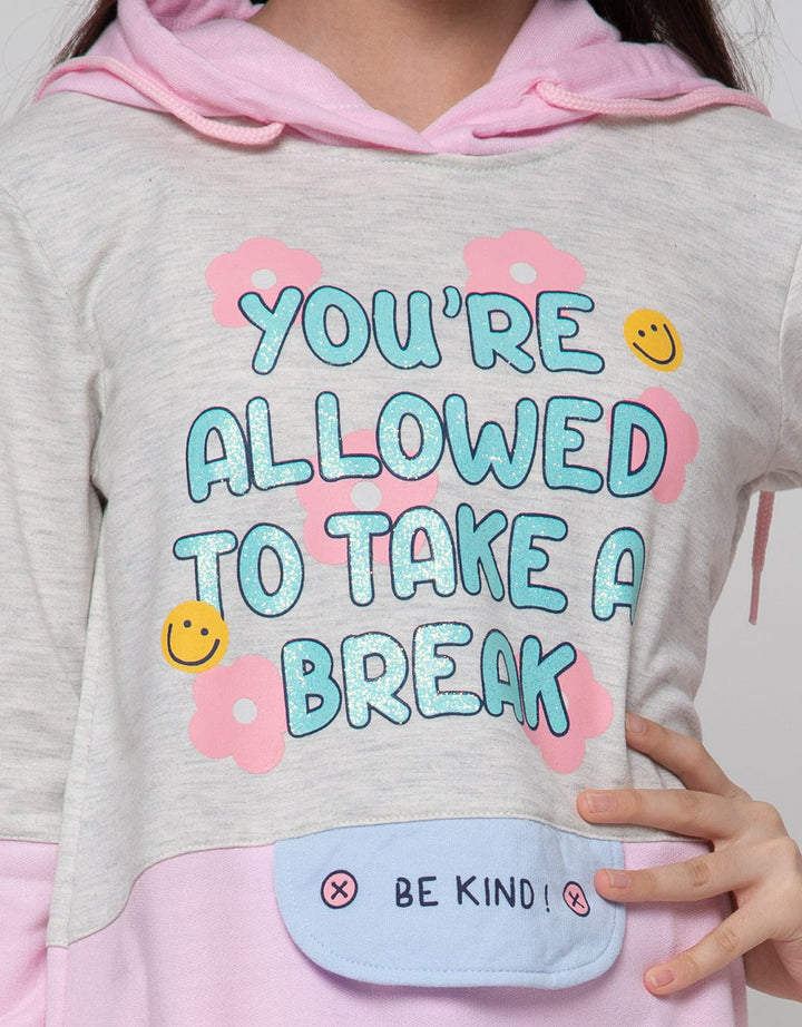 Aero Long Sleeve Dress Hoodie Smily Basic