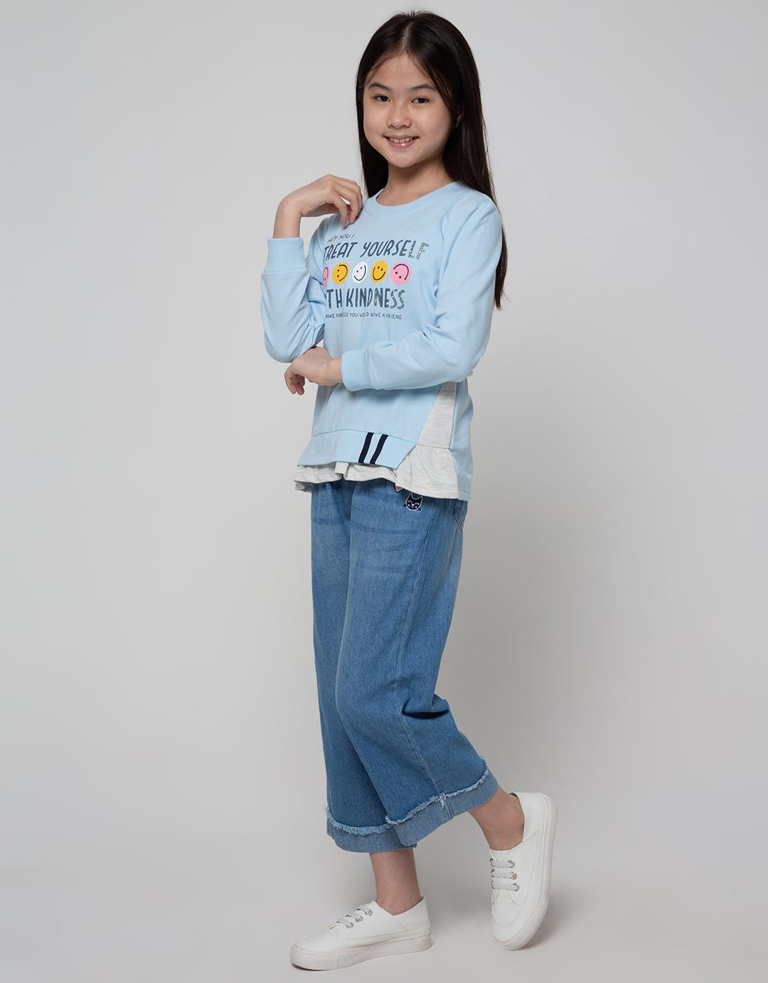 Aero Long Sleeve T-Shirt Kindergarten Smily Kindness