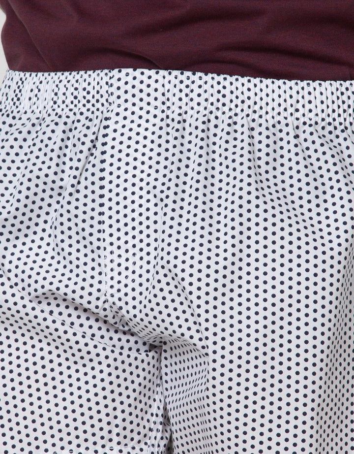 Cole Boxer Woven Dot Motif Full Print