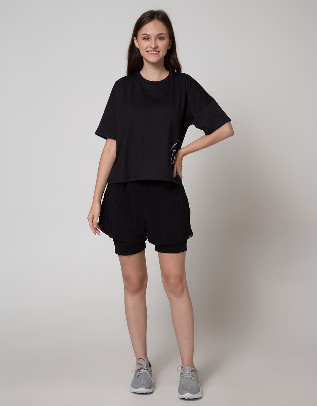 Nevada Sport Short Sleeve T-Shirt Boxy Top