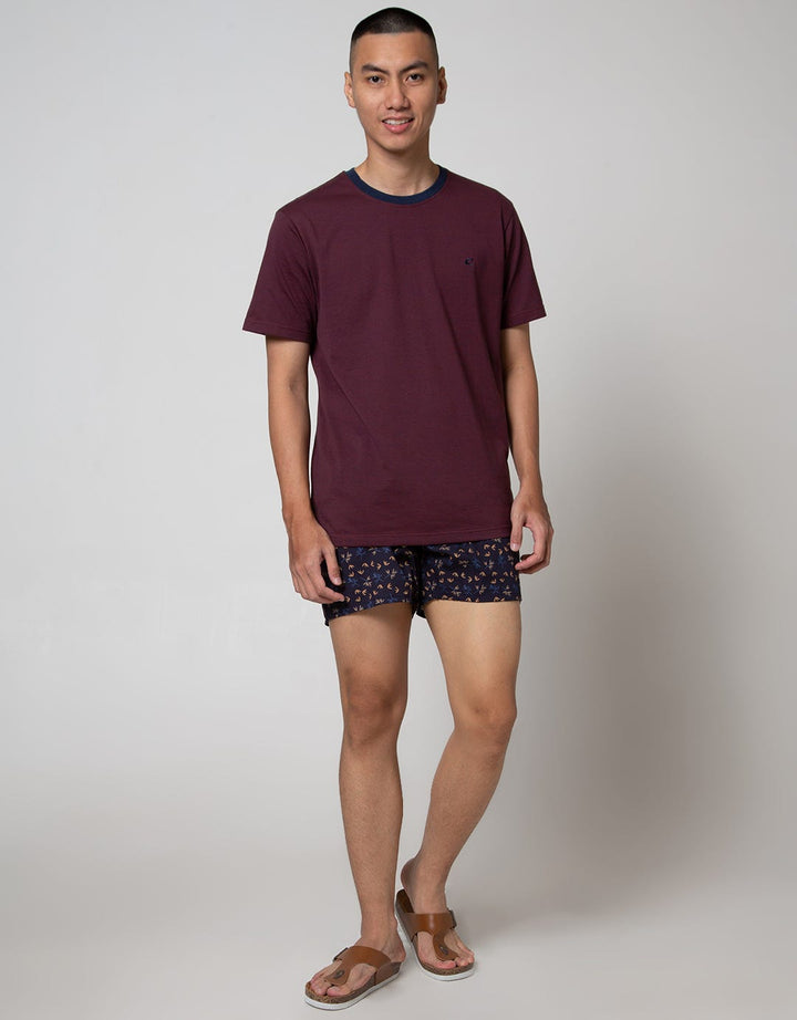 Cole Boxer Woven Abstrak Leaf Motif