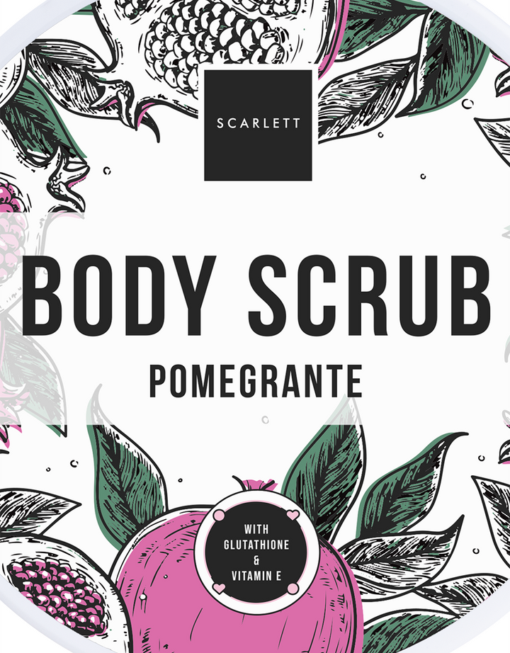 Scarlett Brightening Fragrance Body Scrub Pomegrante 250 gr
