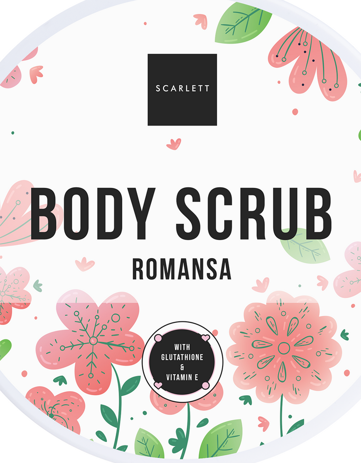 Scarlett Brightening Fragrance Body Scrub Romansa 250 gr