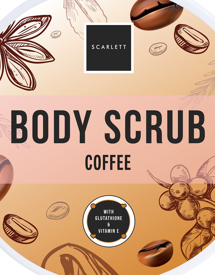 Scarlett Brightening Fragrance Body Scrub Coffee 250 gr