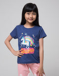 Little M Short Sleeve T-Shirt Unicorn Rainbow