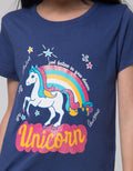 Little M Short Sleeve T-Shirt Unicorn Rainbow