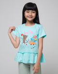 Little M Cat Bottom Ruffle T-Shirt