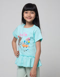 Little M Cat Bottom Ruffle T-Shirt