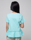Little M Cat Bottom Ruffle T-Shirt
