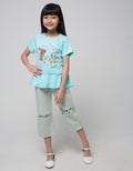Little M Cat Bottom Ruffle T-Shirt