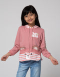 Little M Hoodie Salur Sweater Anak Perempuan