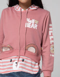 Little M Hoodie Salur Sweater Anak Perempuan