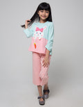 Little M Long Sleeve T-Shirt Kombinasi Aplikasi Bunny Gantung Wortel