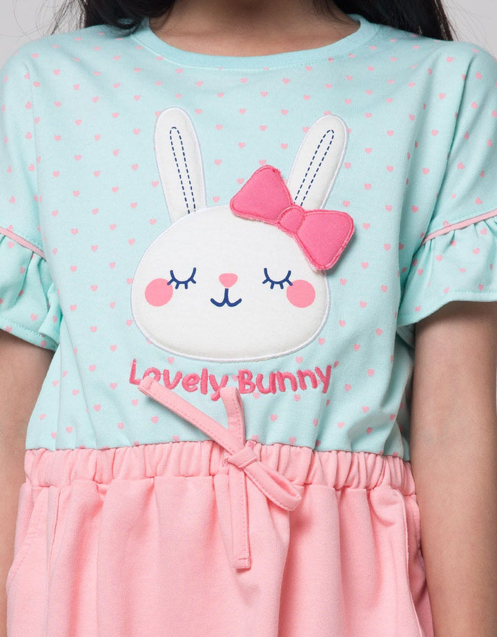 Little M Bunny Ruffle Midi Dress