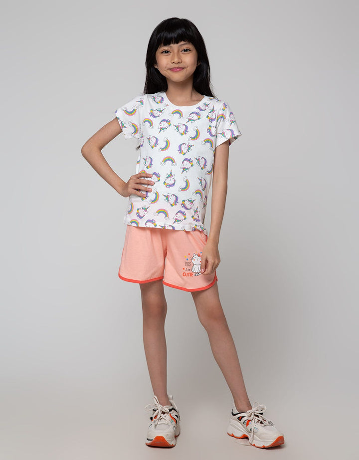 Little M Short Pants Sablon Cat Yes I Am Cute