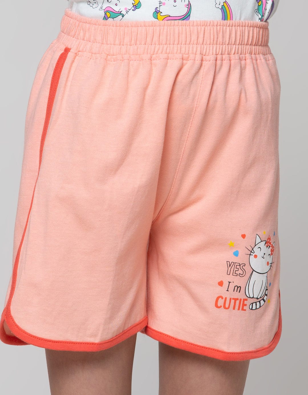 Little M Short Pants Sablon Cat Yes I Am Cute
