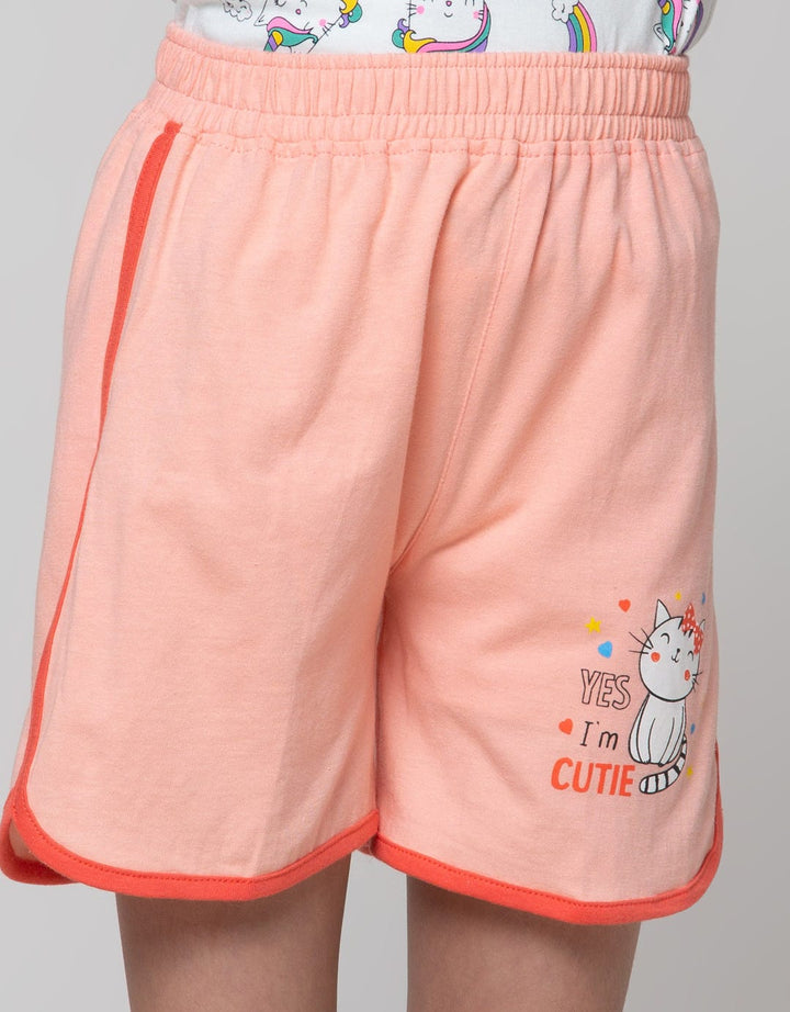 Little M Short Pants Sablon Cat Yes I Am Cute