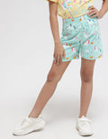 Little M Short Pants Full Print Unicorn Flowers