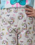 Little M Unicorn Heart Celana Pendek Anak Perempuan