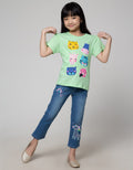 Little M Short Sleeve Midi Dress Lengan Ruffle Kantong Kucing